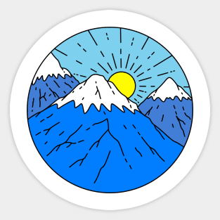 Mountains View Sticker
